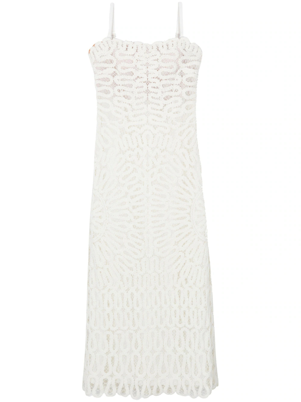 simkhai elise crochet midi dress SIMKHAI Elise Cage Crochet Embroidery Midi Dress